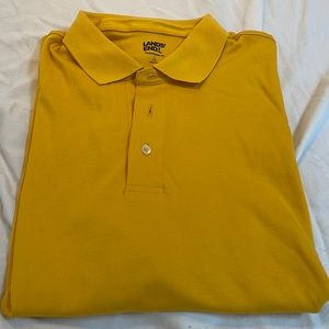 Soft lands End mustard color short sleeve shirt